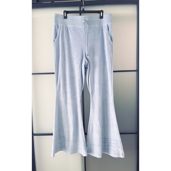 American Eagle Outfitters Pants - AERIE American Eagle Bell Bottoms Flare Wide Leg Velour Knit Lounge Pants XL NEW